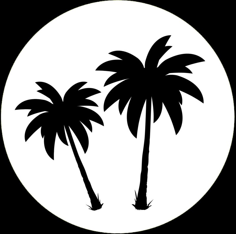 Пальма трафарет