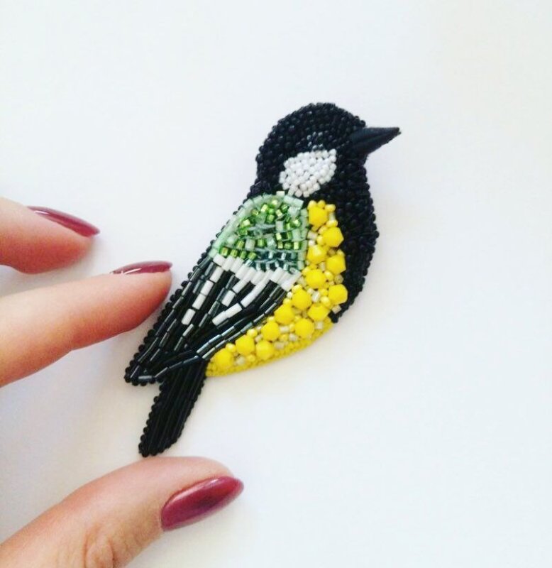 Синица из бисера