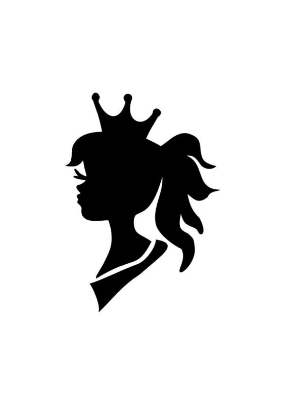 Трафарет принцессы