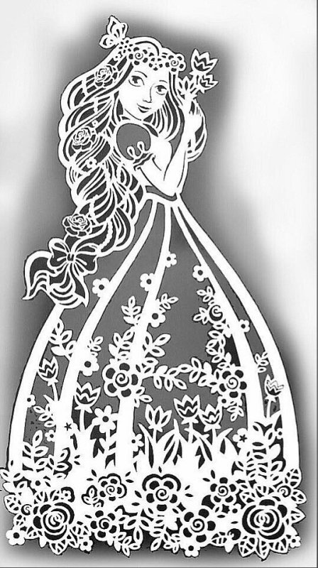 Ажурное вырезание Весна