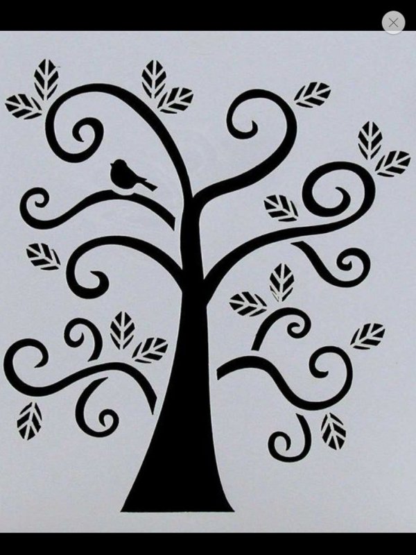 Трафарет "дерево"