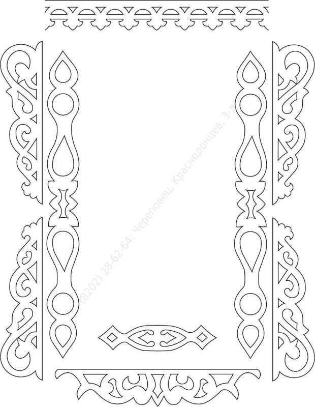 Резные наличники на окна трафареты