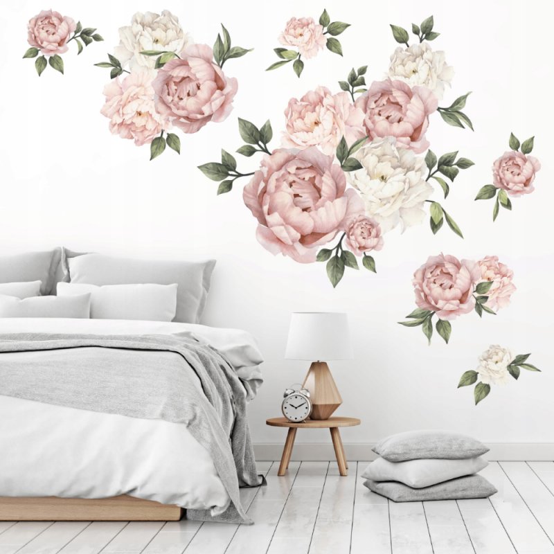 Наклейка интерьерная "пионы сет.2"