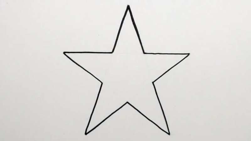 Звезда рисунок карандашом