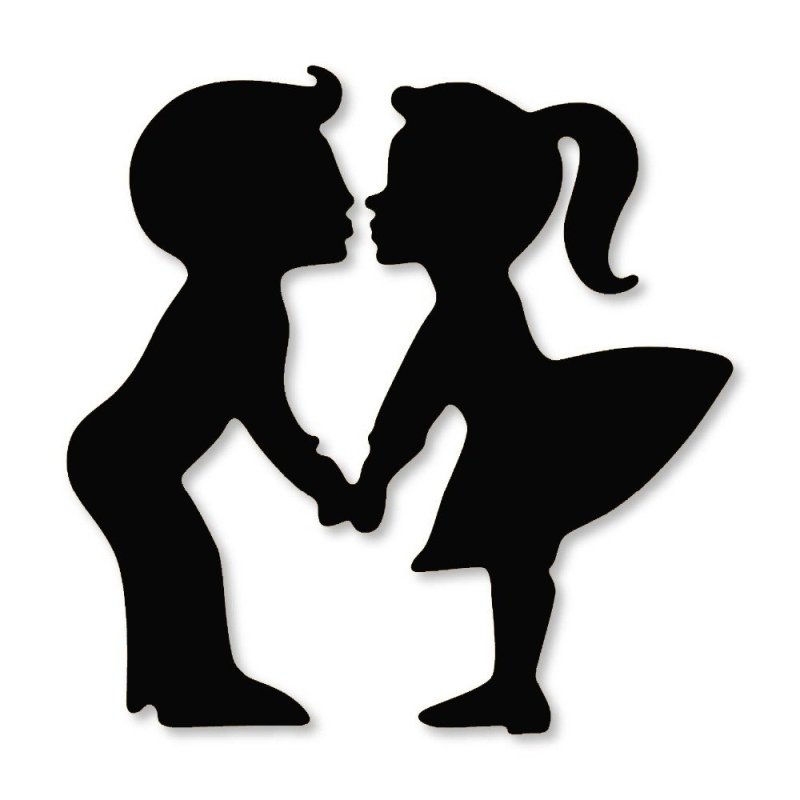 Силуэты влюбленных