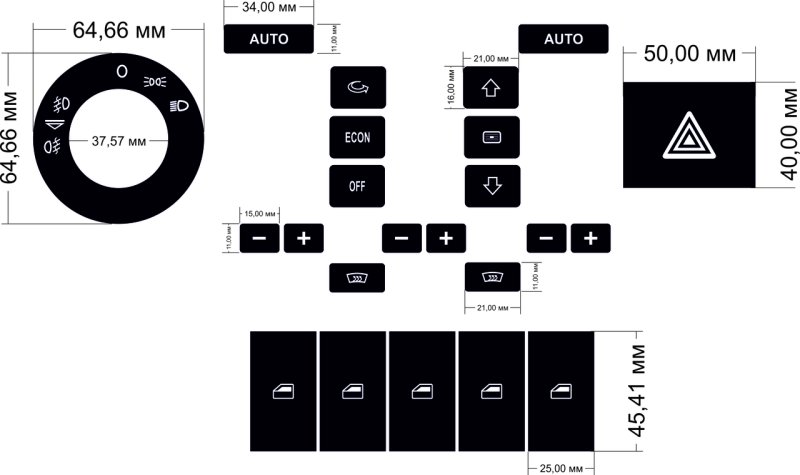 Восстановление кнопок авто