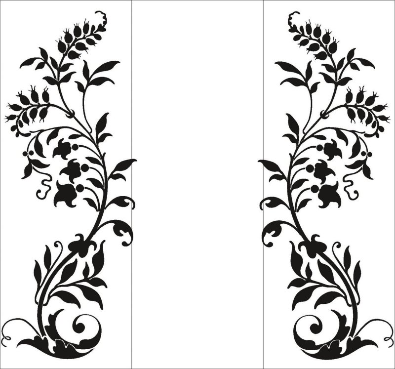 Трафаретные узоры на стены