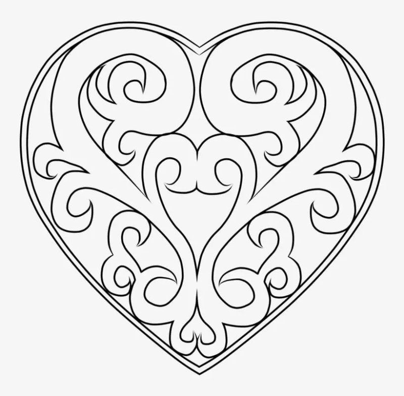 Сердечко ажурное