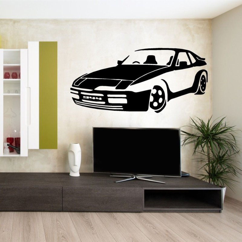 Наклейка на стену автомобиль большая