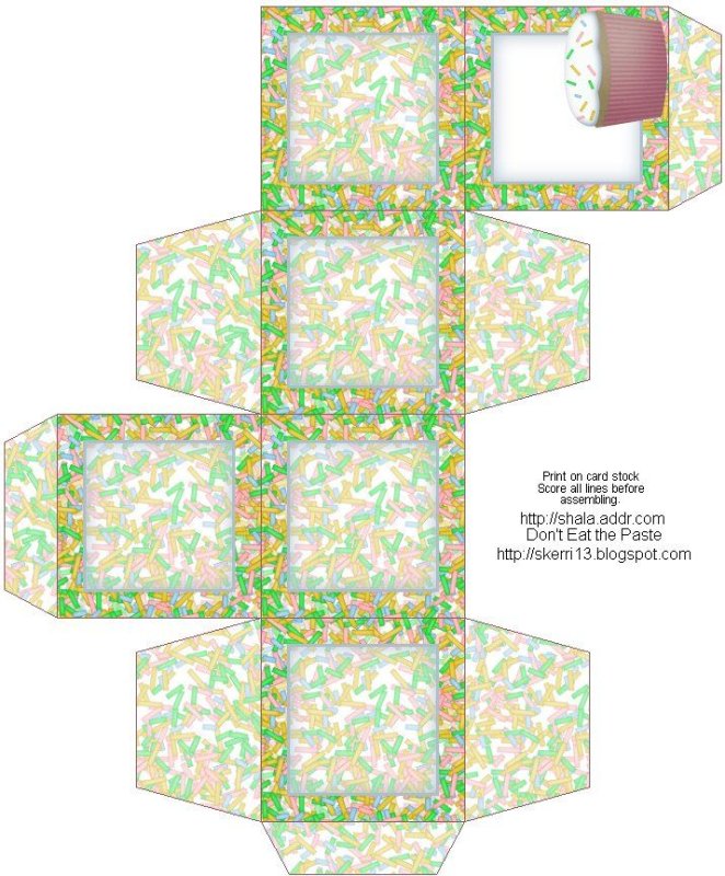 Коробка для капкейков своими руками