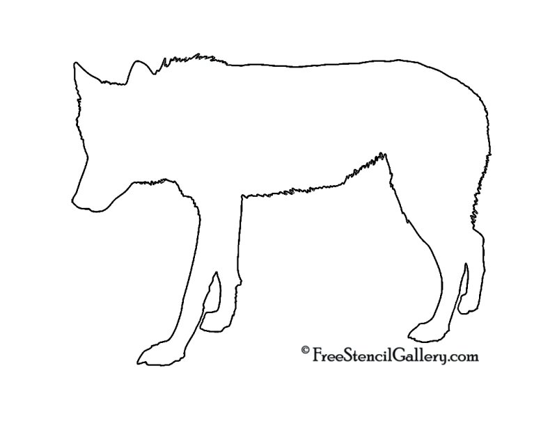 Силуэт волка для детей