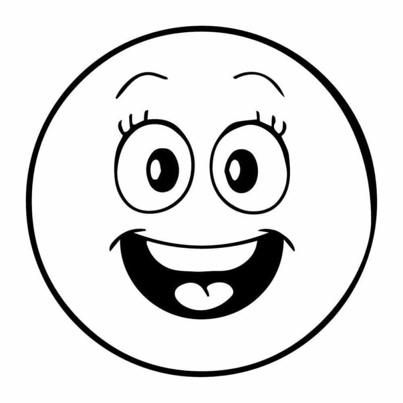 Смайлики для раскрашивания