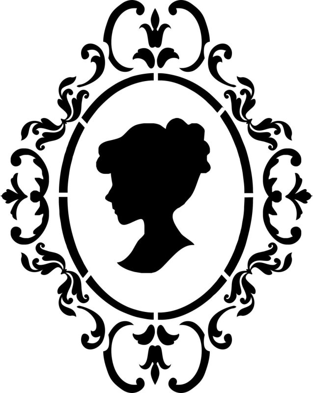 Трафарет портрет