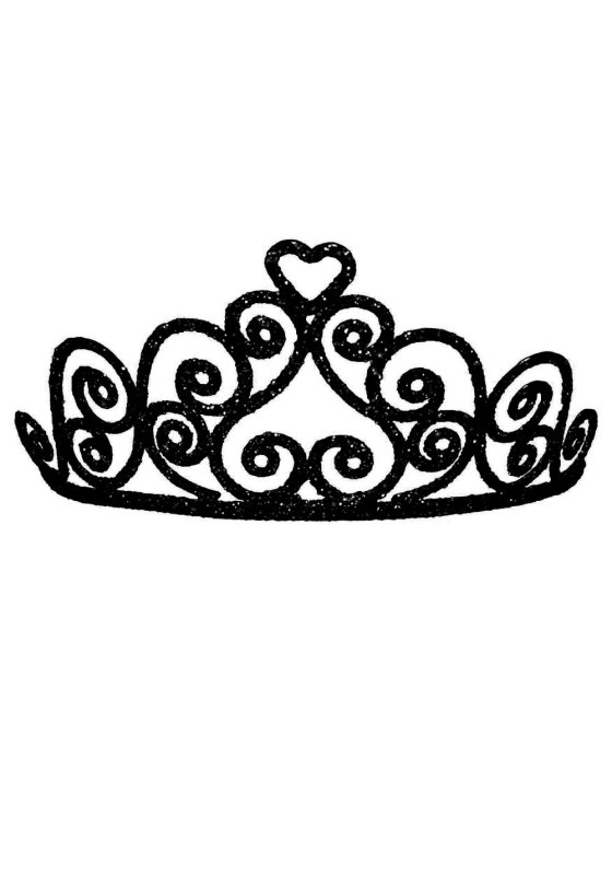 Диадема трафарет