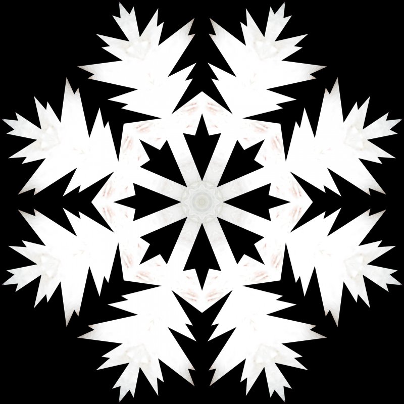 Снежинки черно белые