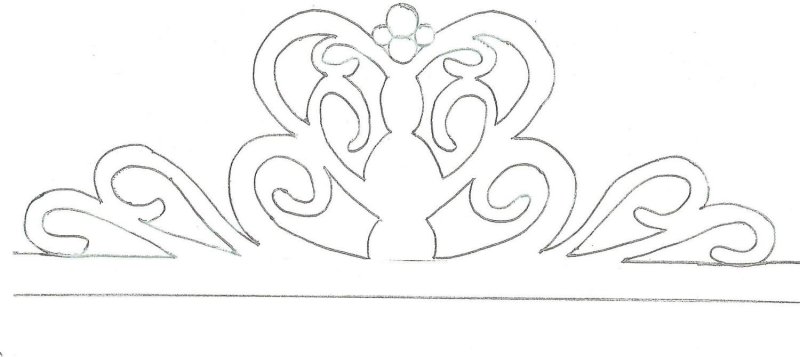 Лекало короны принцессы