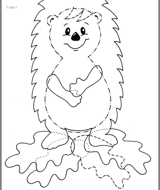 Ёжик раскраска для детей