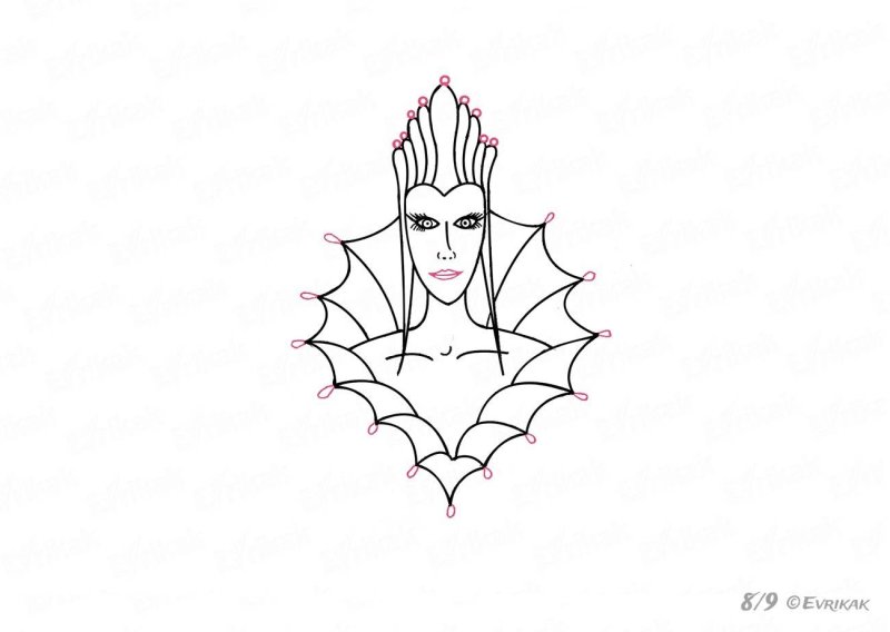 Снежная Королева карандашом