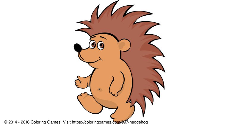 Ежик мультяшный