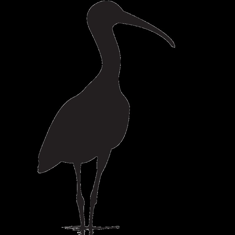 Цапля силуэт