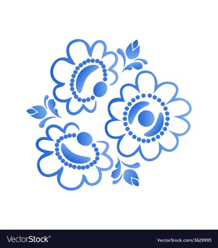 Гжель трафареты для росписи