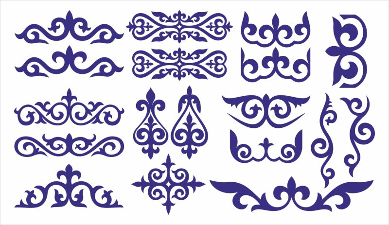 Казахский орнамент ою