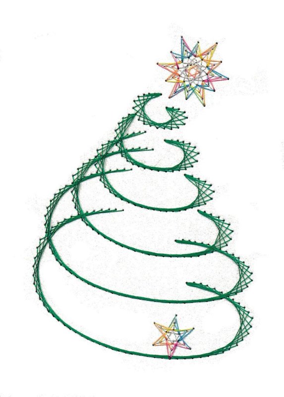 Изонить елка