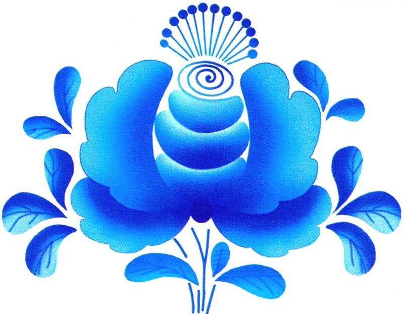 Агашка Гжельская роза