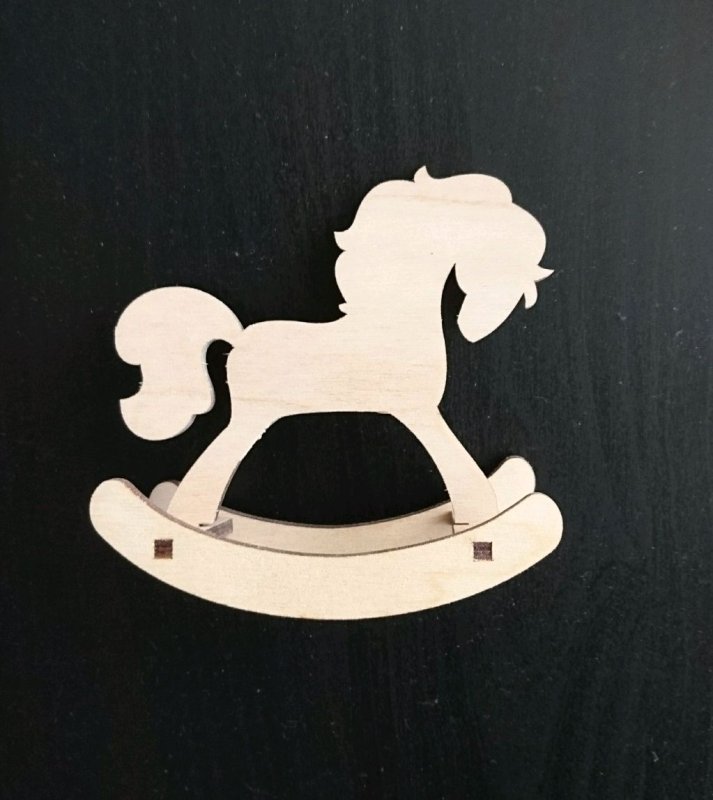 Лошадка качалка силуэт