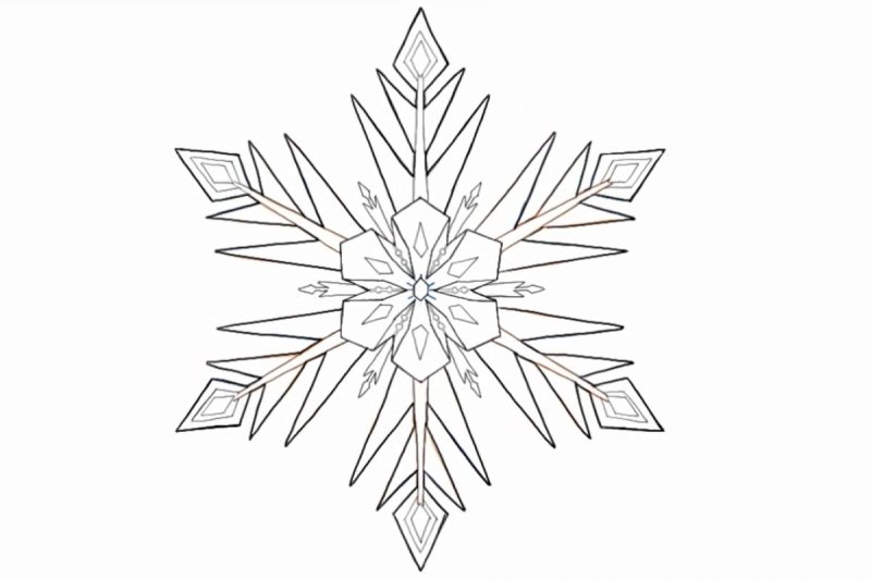 Вытынанки снежинки