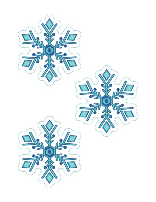 Снежинки из холодного сердца