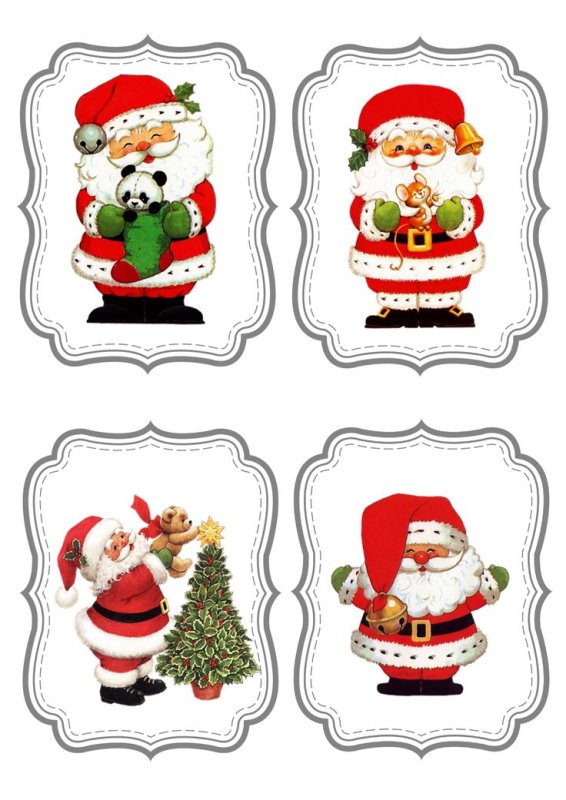 Бирки новогодние