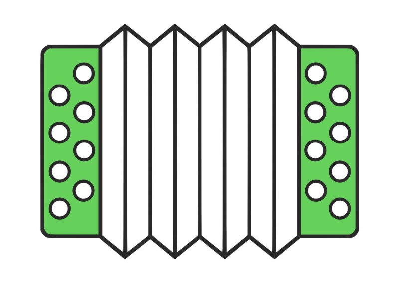Гармонь рисунок