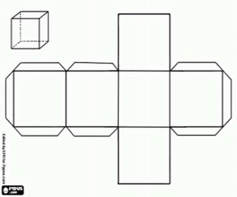 Развёртка Куба для склеивания