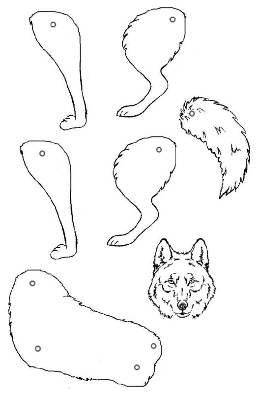 Шаблон подвижной игрушки