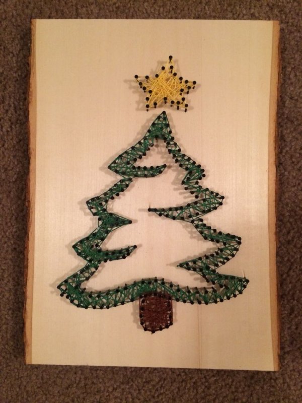 Стринг арт для детей елочка