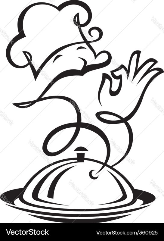 Рисунок для кухни трафарет