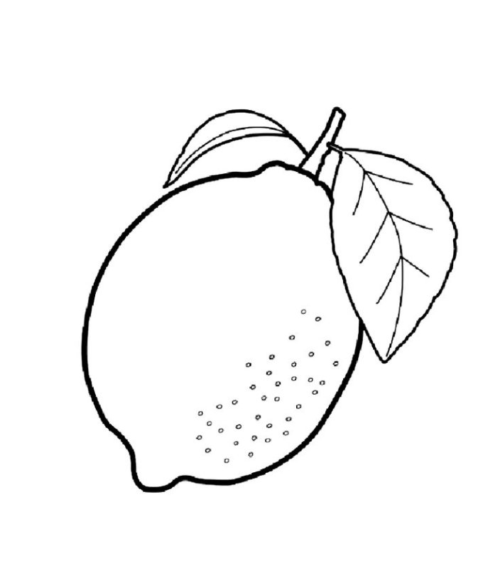 Раскраска фруктов для детей