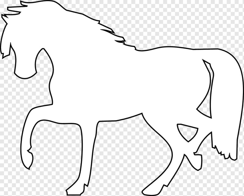 Трафарет лошади