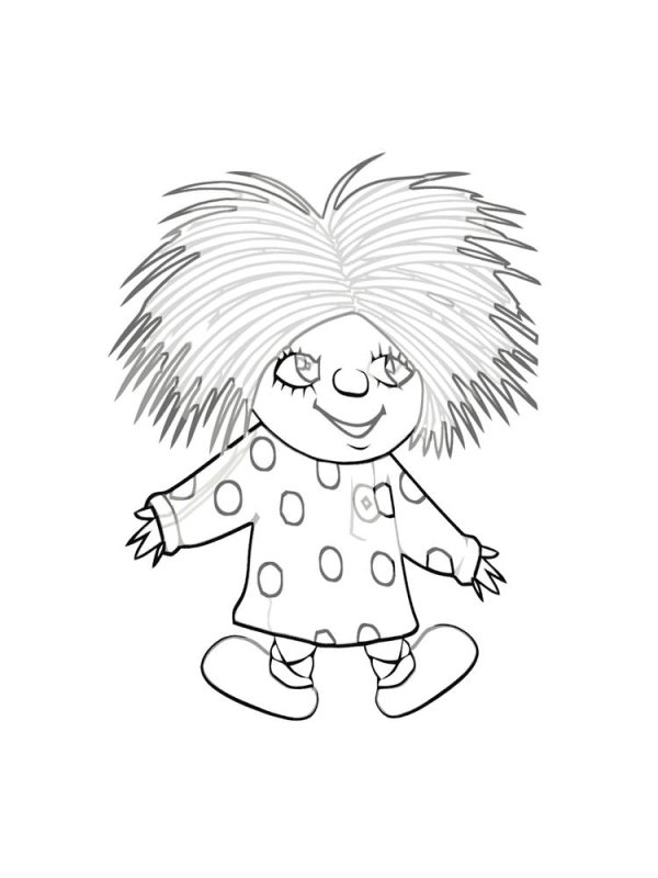 Домовенок Кузька раскраска