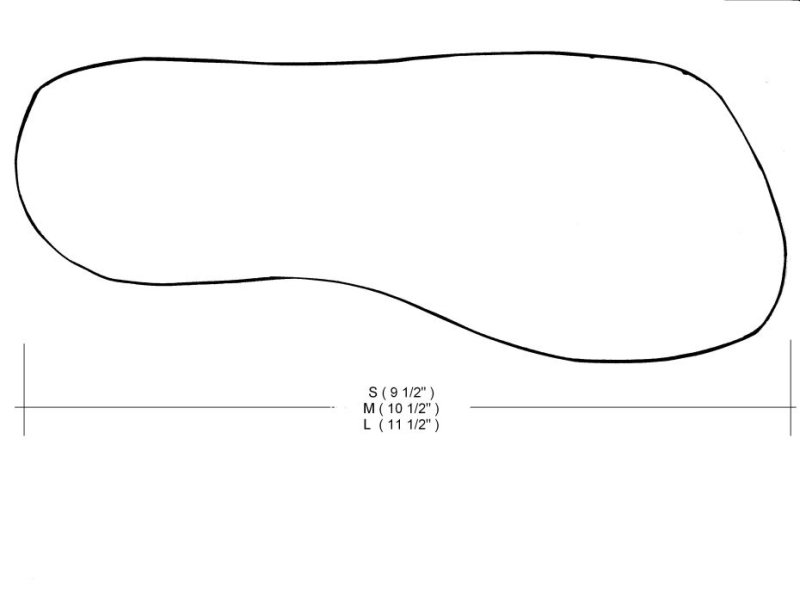 Чертеж стельки для обуви