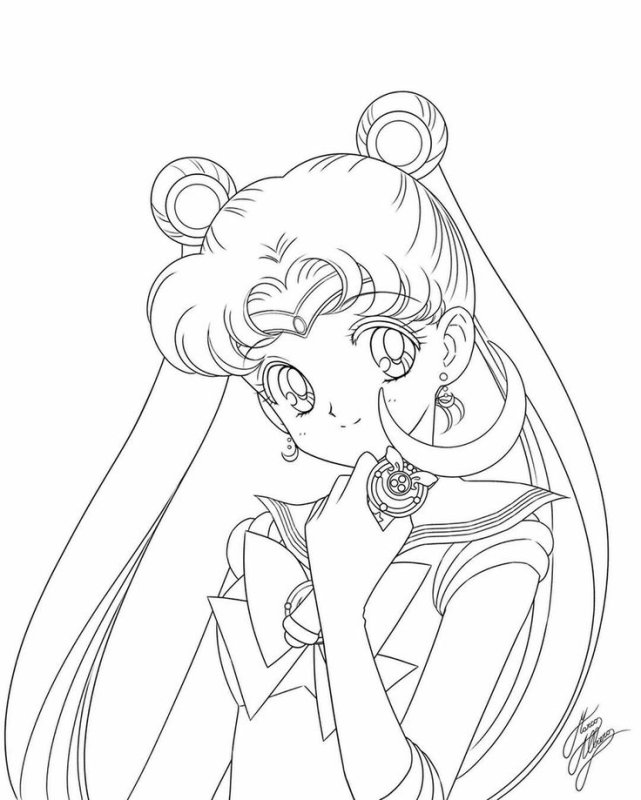 Раскраски аниме сейлормун