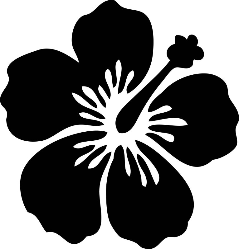 Цветок силуэт