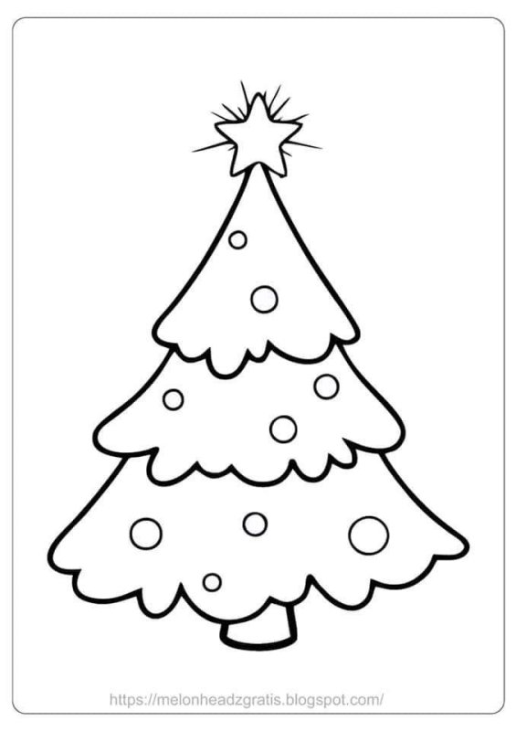 Трафарет "елка"