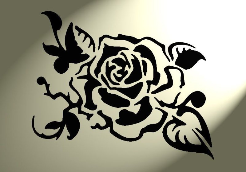 Трафареты цветов для декора