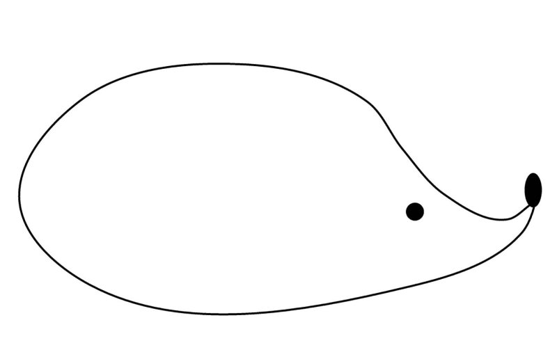 Ёжик шаблон для аппликации