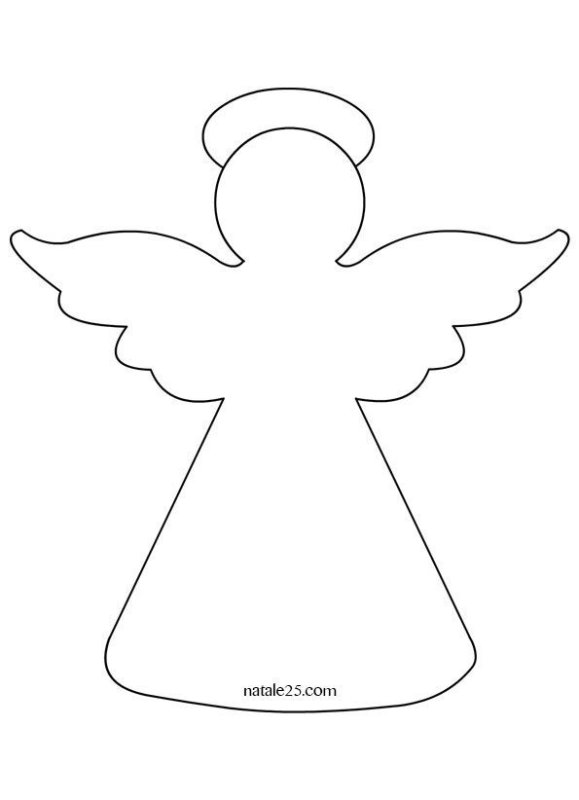 Ангел шаблон для аппликации