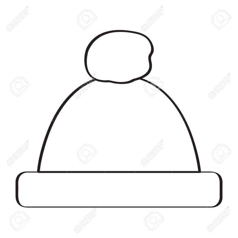 Раскраска шапочка для детей