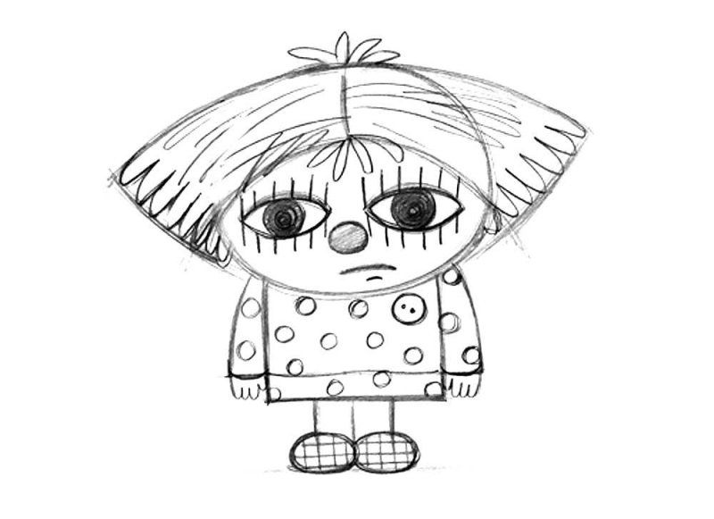 Разукрашка Домовой Кузя