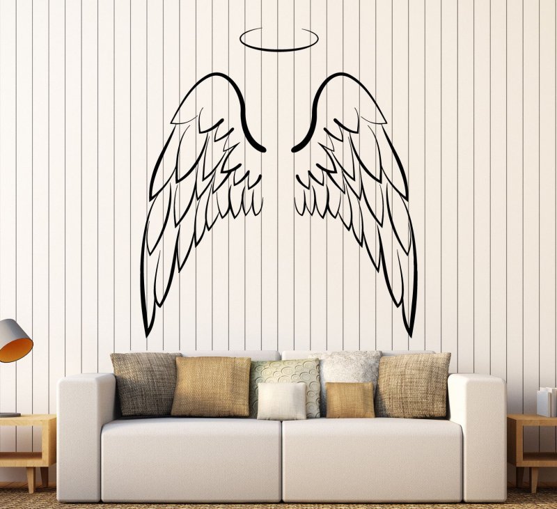 Крылья на стену декор